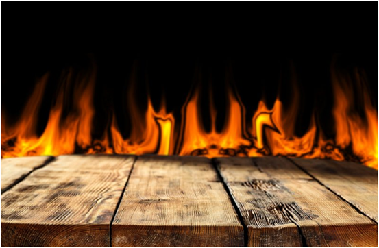 Viele feuerfeste Holzbeschichtungen verwenden einen intumeszierenden Mechanismus